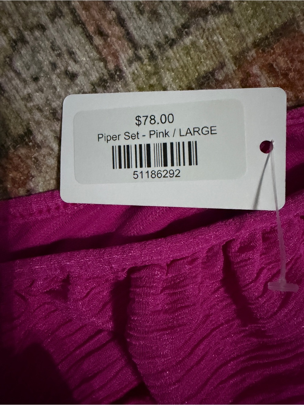 Fushia Ruffle Skirt set - Picture 4 of 5
